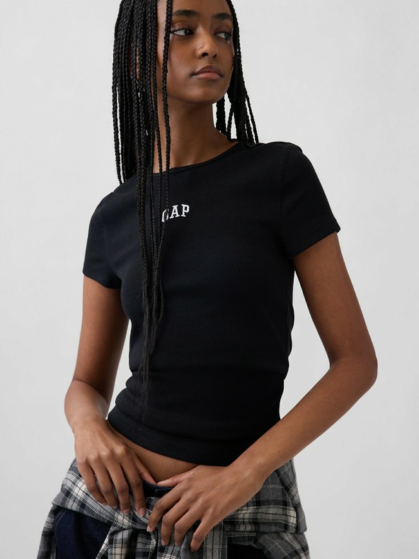 GAP Tricou Rib Logo GAP