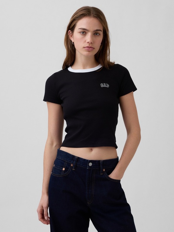 GAP Tricou Rib Logo GAP