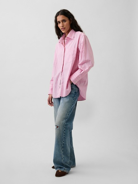 GAP Cămașă oversize din poplin Logo Big Shirt GAP