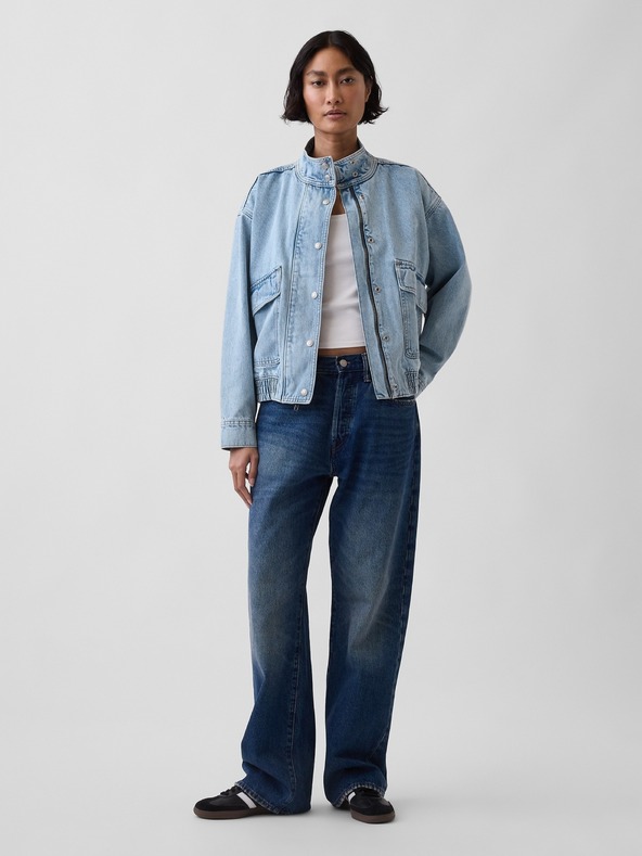 GAP Bomber oversize din jeans GAP