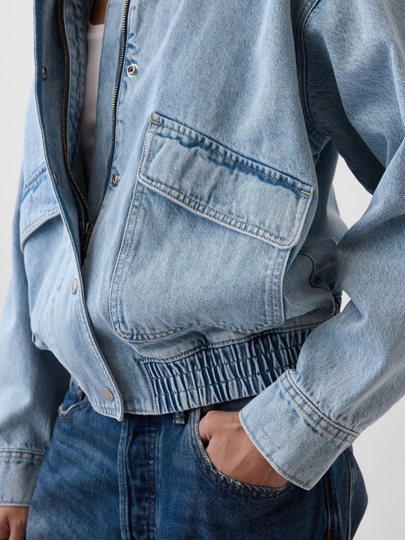 GAP Bomber oversize din jeans GAP