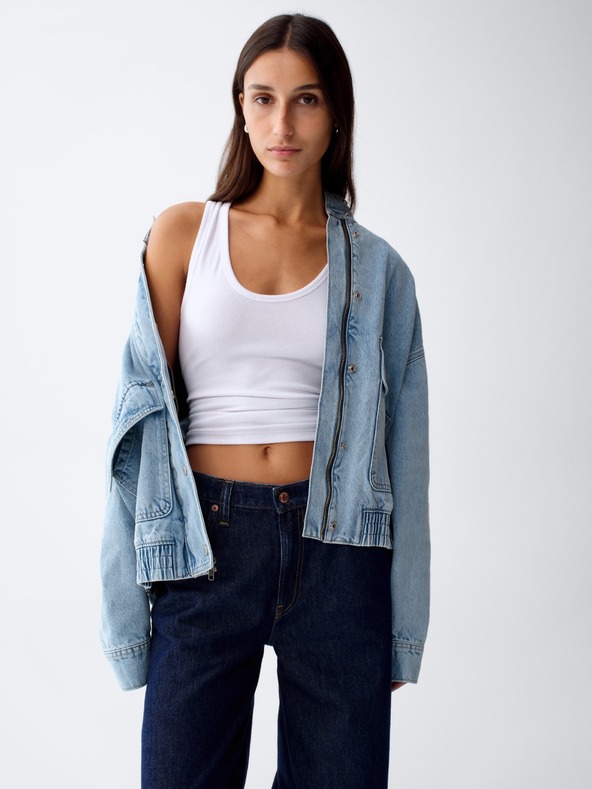 GAP Bomber oversize din jeans GAP