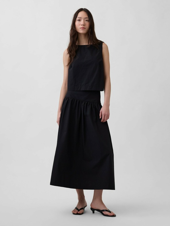 GAP Fustă maxi din poplin GAP