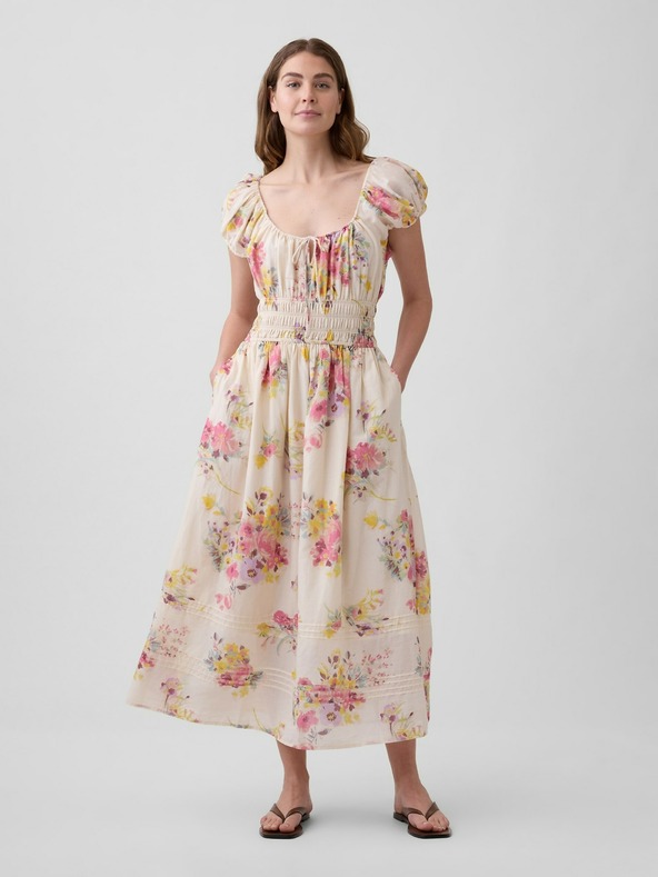 Rochie maxi din voal cu imprimeu floral GAP