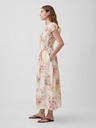 GAP Rochie maxi din voal cu imprimeu floral GAP