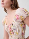 GAP Rochie maxi din voal cu imprimeu floral GAP