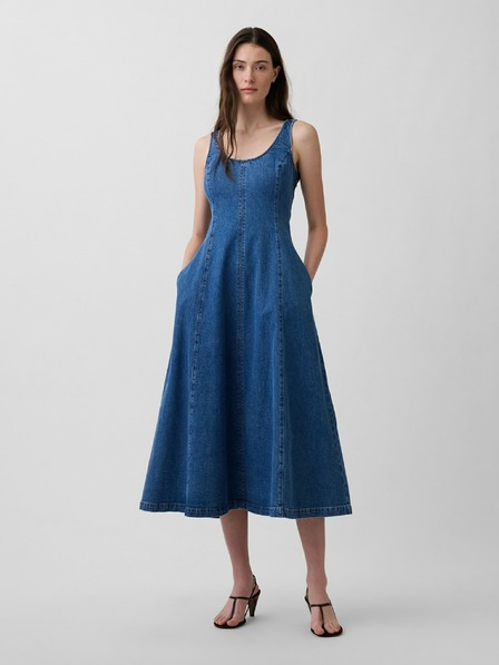 GAP Rochie maxi din denim cu buzunare GAP