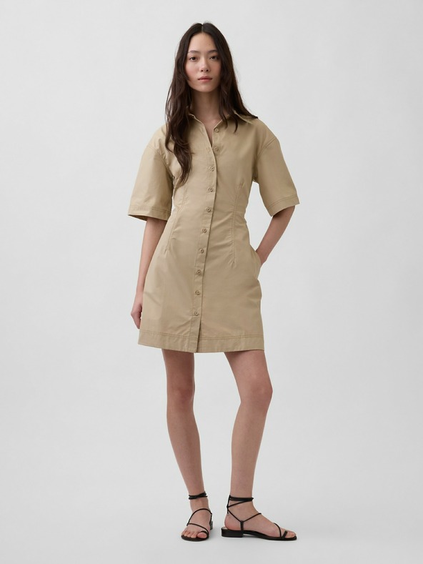 GAP Rochie mini cămașă din poplin GAP