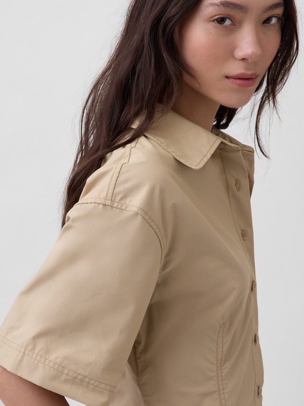 GAP Rochie mini cămașă din poplin GAP