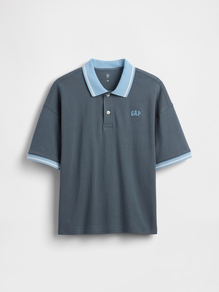 GAP Tricou polo oversize pentru copii cu logo GAP