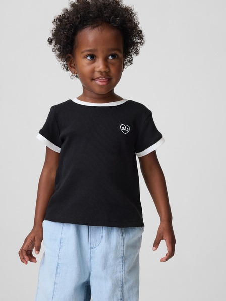 GAP Baby tricou reiat cu logo GAP