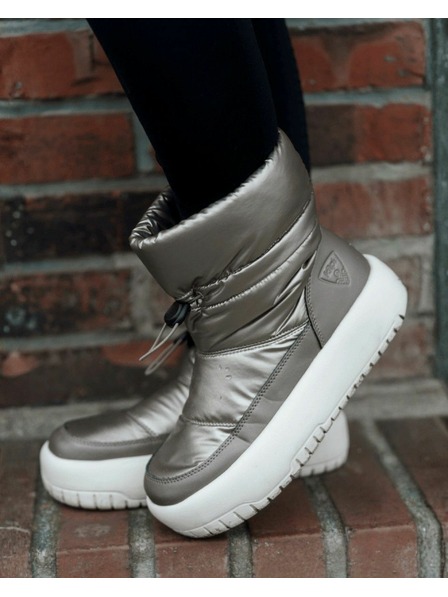 Kilpi Cizme de zăpadă înalte pentru femei Kilpi APOLO HIGH WP-W Bej