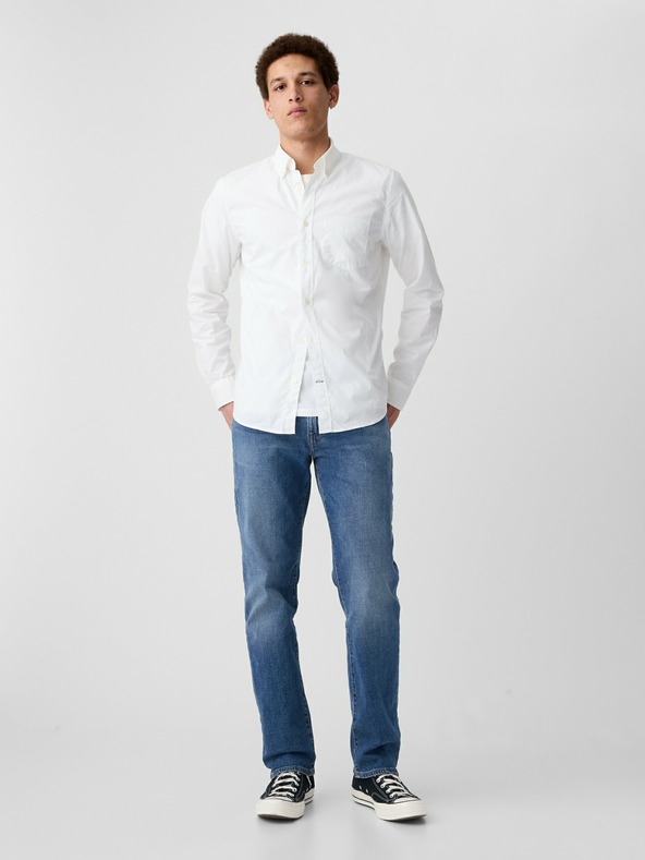 GAP Cămașă slim poplin stretch GAP