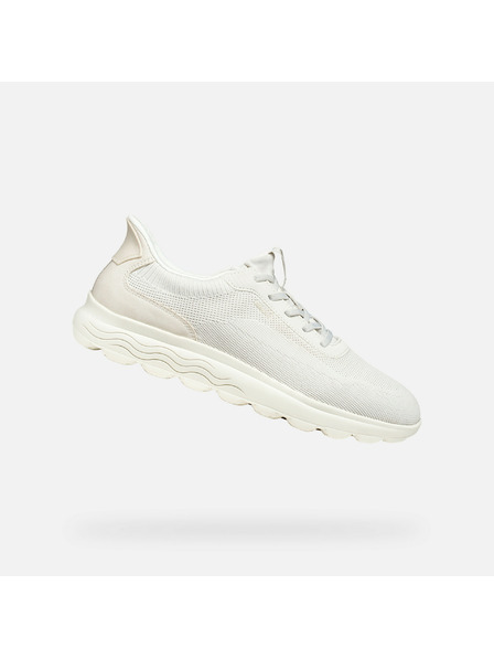 Geox Pantofi sport crem pentru bărbați Geox Spherica Plus Fast in