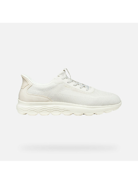 Geox Pantofi sport crem pentru bărbați Geox Spherica Plus Fast in