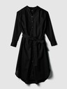 GAP Rochie midi din in tip cămașă GAP