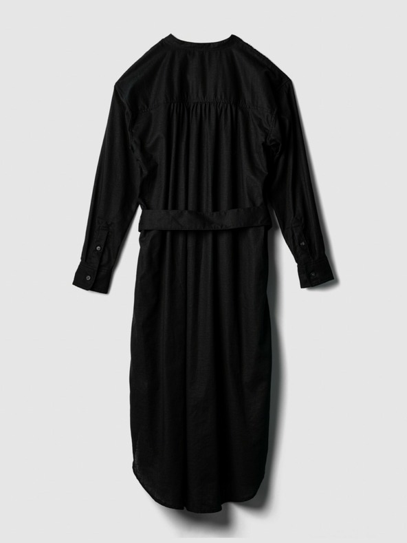 GAP Rochie midi din in tip cămașă GAP