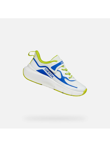 Geox Pantofi sport albi pentru băieți Geox Pro-Ran