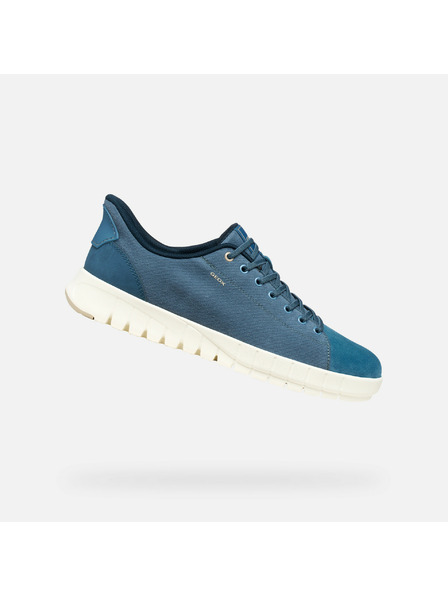 Geox Pantofi sport albaștri pentru bărbați Geox Flextride Plus Fast in