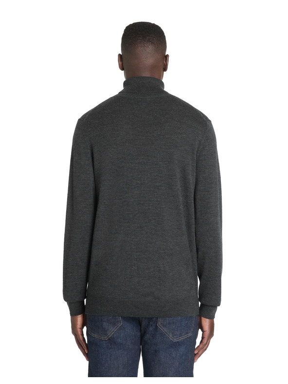 Celio Gri închis Pulover Basic cu guler înalt pentru bărbați Celio Menos