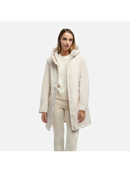 Geox Geox Spherica - Parka cremă pentru femei