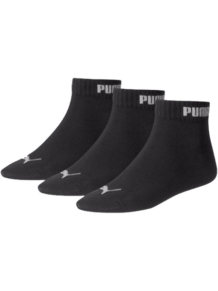 Puma Puma șosete scurte negre QUARTER (3 perechi)