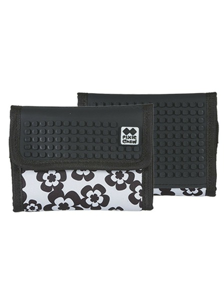PIXIE CREW PIXIE CREW portofel creativ flori alb-negru