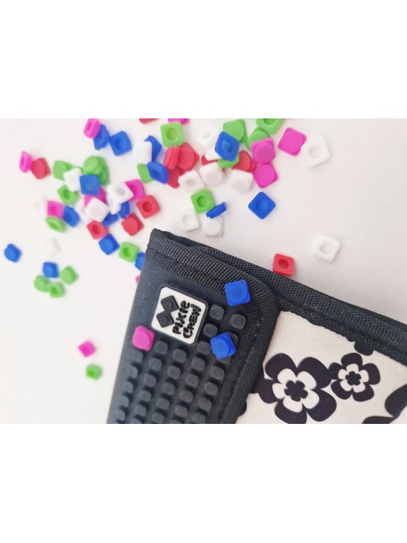 PIXIE CREW PIXIE CREW portofel creativ flori alb-negru