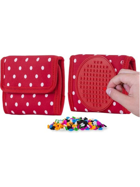 PIXIE CREW PIXIE CREW portofel roșu cu buline albe