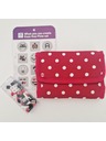 PIXIE CREW PIXIE CREW portofel roșu cu buline albe