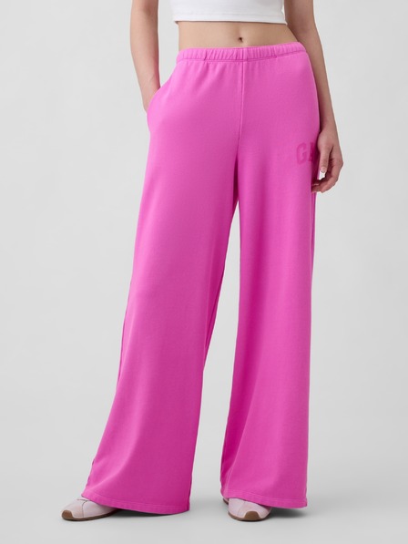 GAP Pantaloni de trening cu logo wide-leg GAP