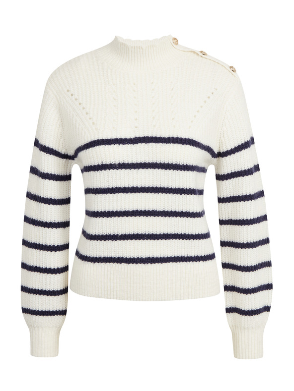 Orsay Pulover cu dungi crem pentru femei ORSAY