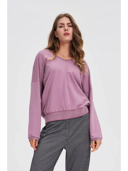 Moodo Bluză din bumbac roz Moodo