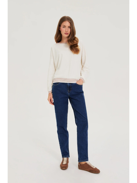 Moodo Hanorac din bumbac bej Moodo