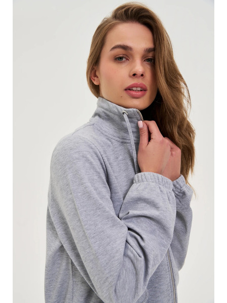 Moodo Hanorac cu fermoar gri Moodo