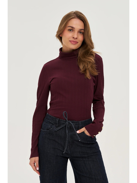 Moodo Helancă din bumbac vișinie Moodo