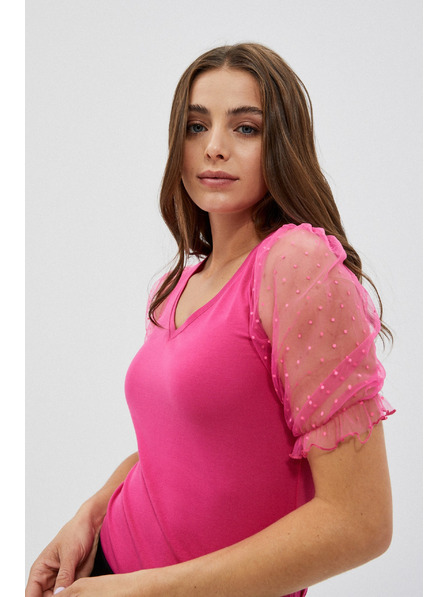 Moodo Bluză cu mâneci decorative Moodo