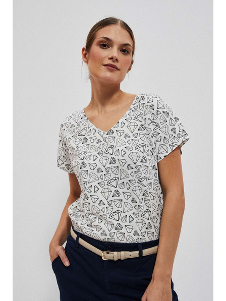 Moodo Tricou cu spate decorativ perlat Moodo