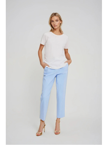 Moodo Bluză albă cu nasturi decorativi Moodo