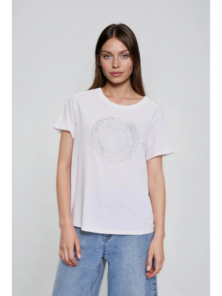 Moodo Bluză albă cu buzunare Moodo