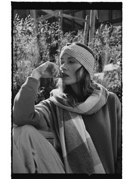 Moodo Bentița tricotată gri Moodo