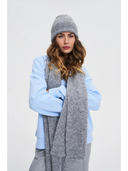 Moodo Șapcă cu amestec de lână gri Moodo