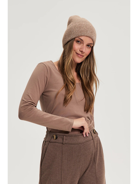 Moodo Șapcă cu paiete bej Moodo