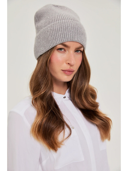 Moodo Șapcă cu paiete gri Moodo