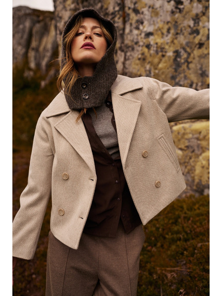 Moodo Cagulă tricotată maro Moodo