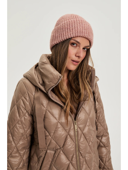 Moodo Șapcă cu amestec de lână roz închis Moodo