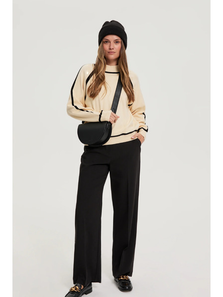 Moodo Șapcă cu fir metalic neagră Moodo