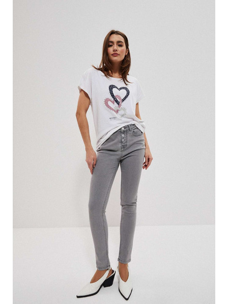 Moodo Blugi push-up gri Moodo