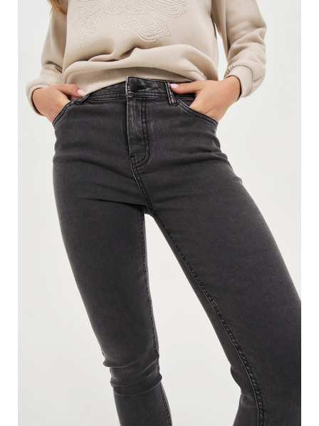 Moodo Blugi skinny grafitați Moodo