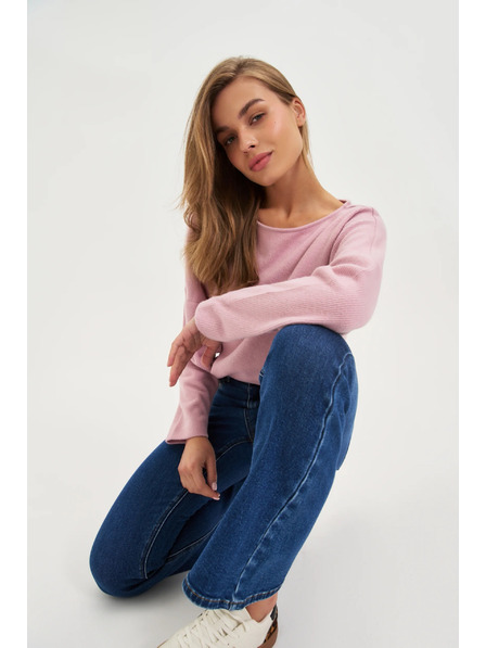 Moodo Blugi bleumarin evazați Moodo